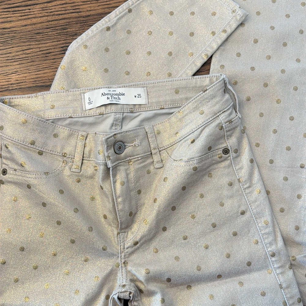 Metallic jeans